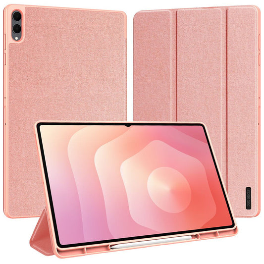 Étui pour Samsung Galaxy Tab S12 Ultra / Tab S11 Ultra, DUX DUCIS, Domo avec porte-stylet, rose
