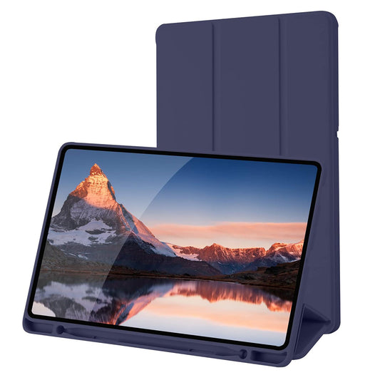 Housse pour Samsung Galaxy Tab S6 Lite (2024) / Tab S6 Lite (2022) / Tab S6 Lite (2020), Techsuit, Flex Trifold, Bleu marine