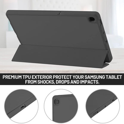 Housse pour Samsung Galaxy Tab S6 Lite (2024) / Tab S6 Lite (2022) / Tab S6 Lite (2020), Techsuit, Flex Trifold, Noire