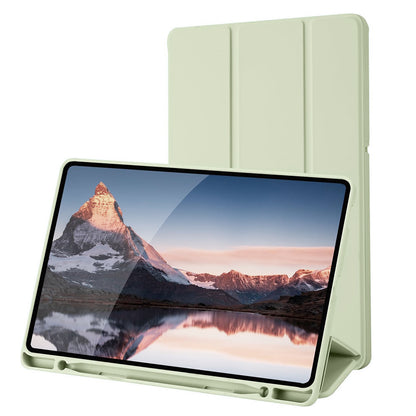 Housse pour Samsung Galaxy Tab S6 Lite (2024) / Tab S6 Lite (2022) / Tab S6 Lite (2020), Techsuit, Flex Trifold, Vert Matcha