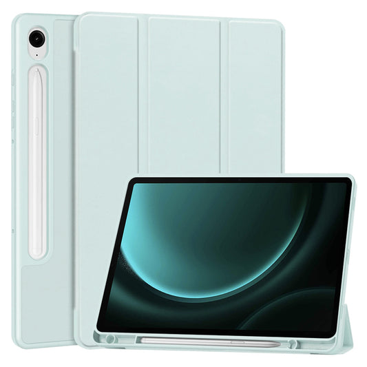 Housse pour Samsung Galaxy Tab S9 FE / Tab S9 / Tab S10 FE, Techsuit, Flex Trifold, Bleu