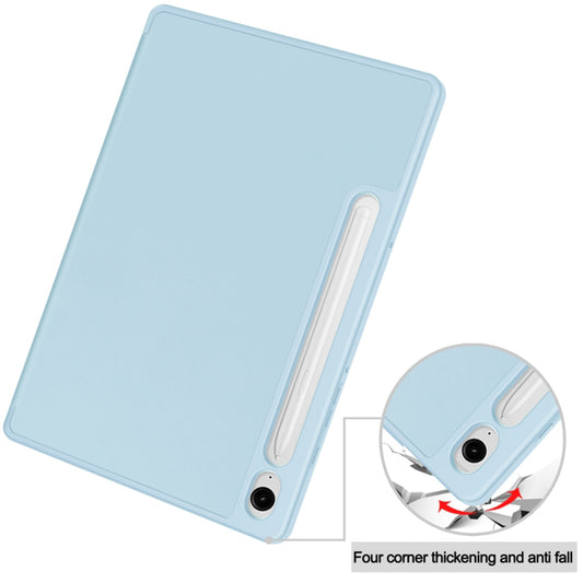 Housse pour Samsung Galaxy Tab S9 FE / Tab S9 / Tab S10 FE, Techsuit, Flex Trifold, Bleu