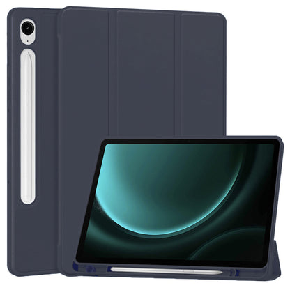 Housse pour Samsung Galaxy Tab S9 FE / Tab S9 / Tab S10 FE, Techsuit, Flex Trifold, Bleu marine