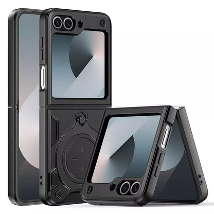 Coque pour Samsung Galaxy Z Flip7 FE F761 / Z Flip6 F741, Techsuit, CamGuard Pro, Noire