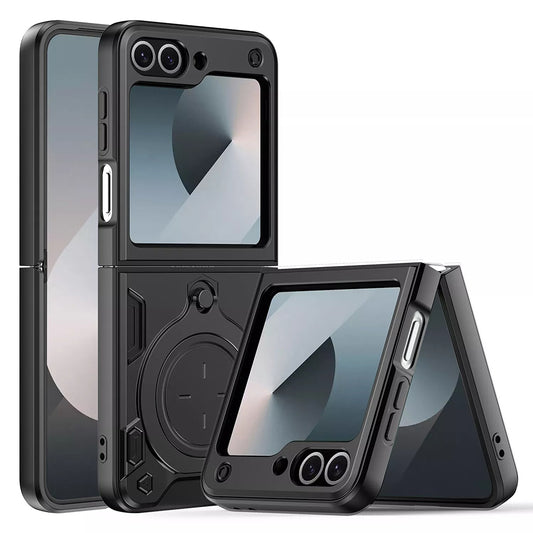 Case for Samsung Galaxy Z Flip7 FE F761 / Z Flip6 F741, Techsuit, CamGuard Pro, Black