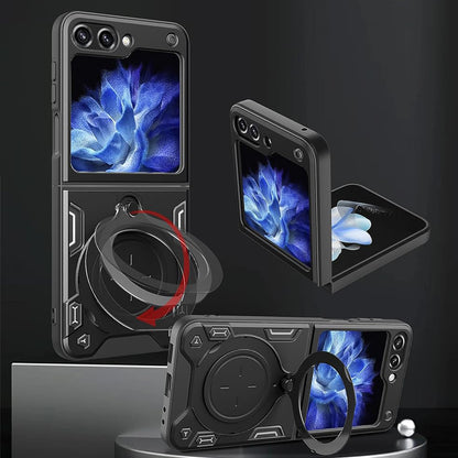 Coque pour Samsung Galaxy Z Flip7 FE F761 / Z Flip6 F741, Techsuit, CamGuard Pro, Noire