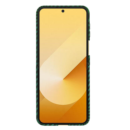 Coque pour Samsung Galaxy Z Flip7 FE F761 / Z Flip6 F741, Techsuit, Carbonite FiberShell, Vert