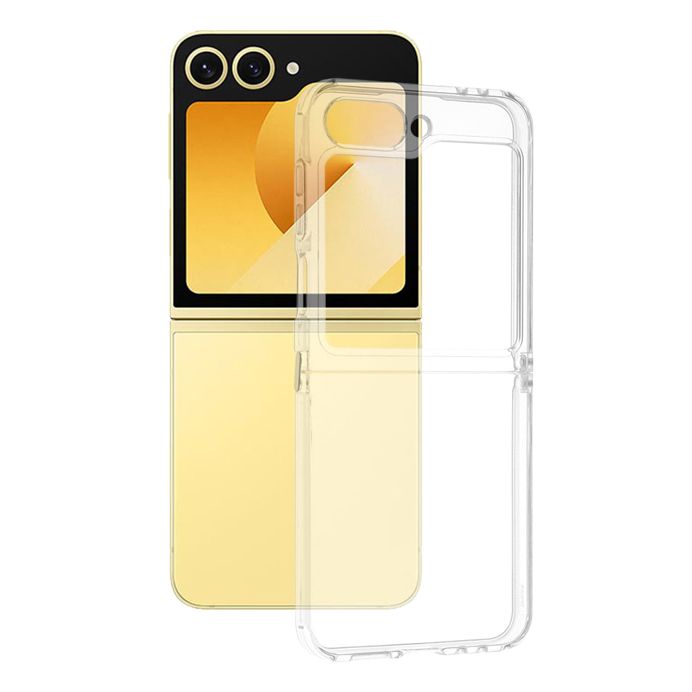 Coque pour Samsung Galaxy Z Flip7 FE F761 / Z Flip6 F741, Techsuit, Claire, Transparente