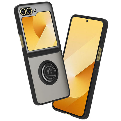 Coque pour Samsung Galaxy Z Flip7 FE F761 / Z Flip6 F741, Techsuit, Glinth, Noire