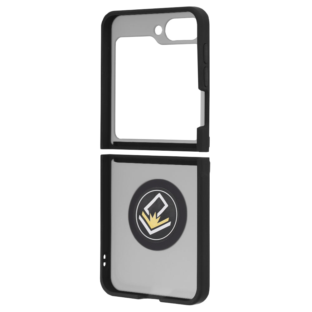 Coque pour Samsung Galaxy Z Flip7 FE F761 / Z Flip6 F741, Techsuit, Glinth, Noire