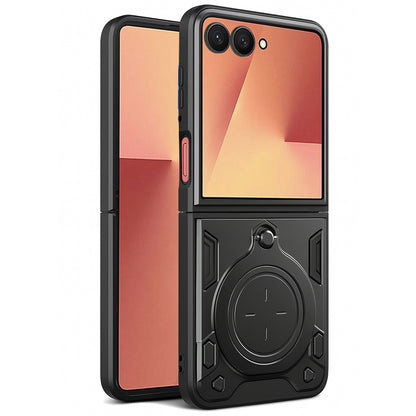 Coque pour Samsung Galaxy Z Flip7 F766, Techsuit, CamGuard Pro, Noire