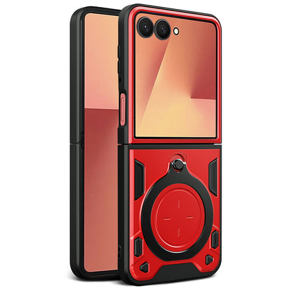 Coque pour Samsung Galaxy Z Flip7 F766, Techsuit, CamGuard Pro, Rouge