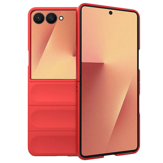 Coque pour Samsung Galaxy Z Flip7 F766, Techsuit, Magic Shield, Rouge