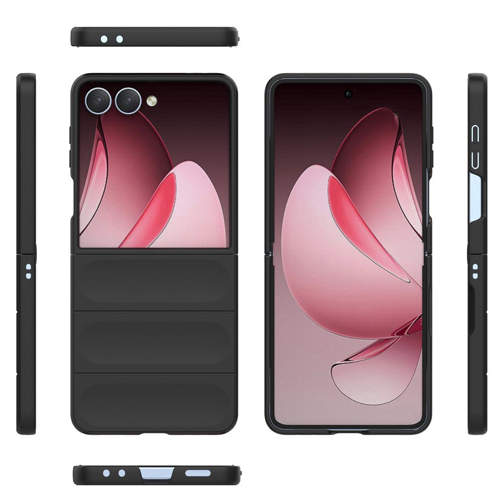 Coque pour Samsung Galaxy Z Flip7 F766, Techsuit, Magic Shield, Bordeaux