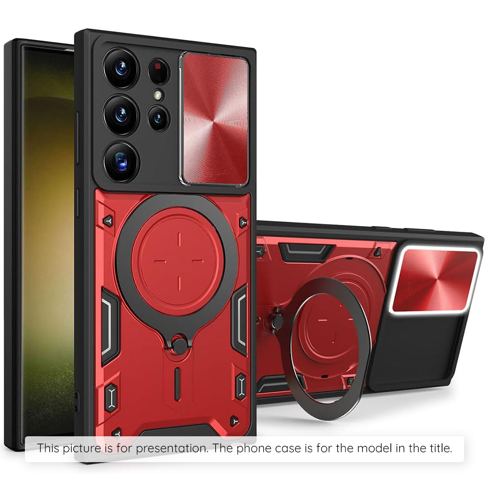 Coque pour Samsung Galaxy Z Flip8 F776, Techsuit, CamGuard Pro, Rouge