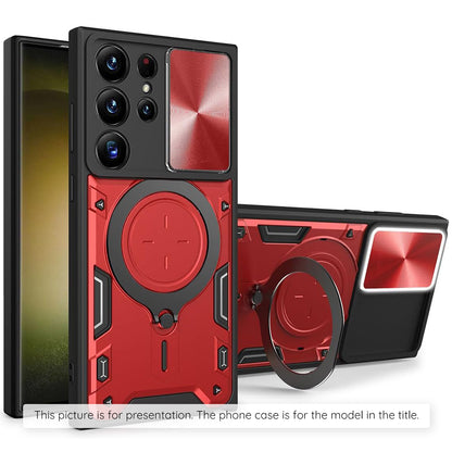 Coque pour Samsung Galaxy Z Flip8 F776, Techsuit, CamGuard Pro, Rouge