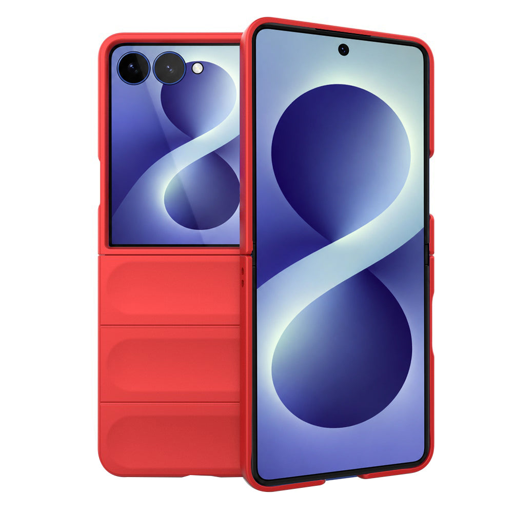 Coque pour Samsung Galaxy Z Flip8 F776, Techsuit, Magic Shield, Rouge