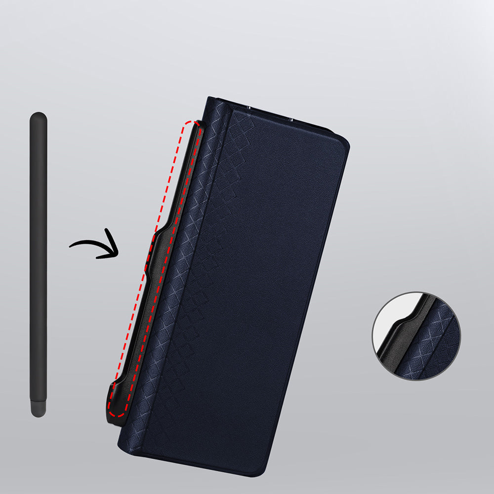 Coque pour Samsung Galaxy Z Fold Special, DUX DUCIS, Bril (avec porte-stylo), Noire