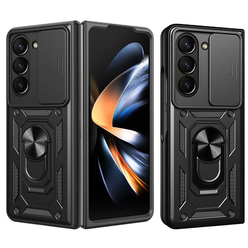 Coque pour Samsung Galaxy Z Fold5 F946, Techsuit, CamShield, Noire