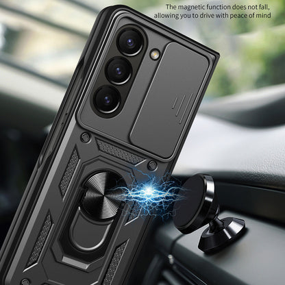 Coque pour Samsung Galaxy Z Fold5 F946, Techsuit, CamShield, Noire