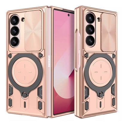 Coque pour Samsung Galaxy Z Fold6 F956, Techsuit, CamGuard Pro, Rose Doré