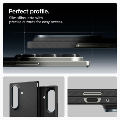 Étui pour Samsung Galaxy Z Fold7 F966, Spigen, Air Skin, Noir ACS09555