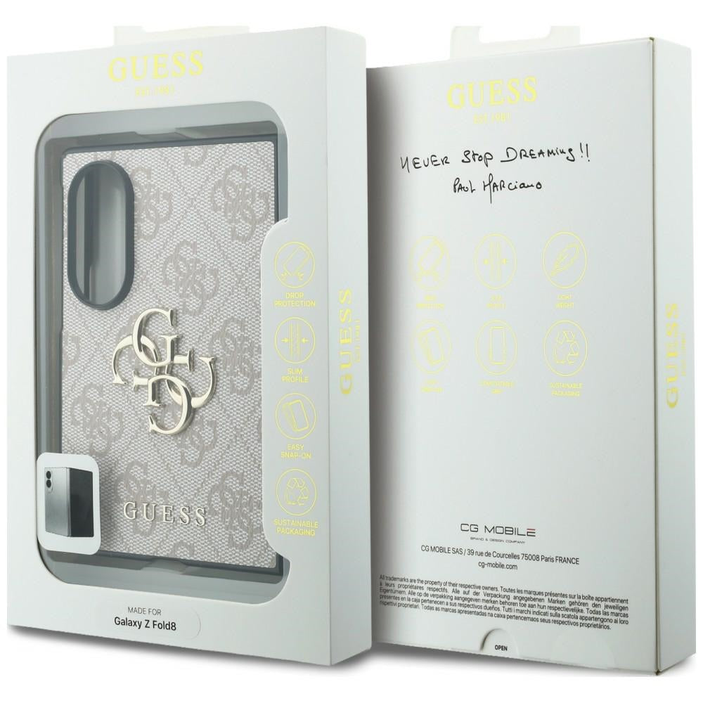 Coque pour Samsung Galaxy Z Fold8 F971, Guess, 4G Big Logo, Rose