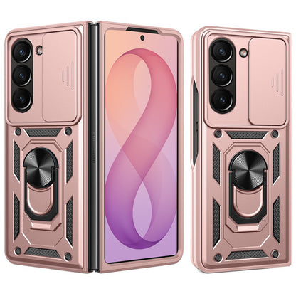 Coque pour Samsung Galaxy Z Fold8 Ultra F976 / Z Fold7 F966, Techsuit, CamShield, Rose Doré