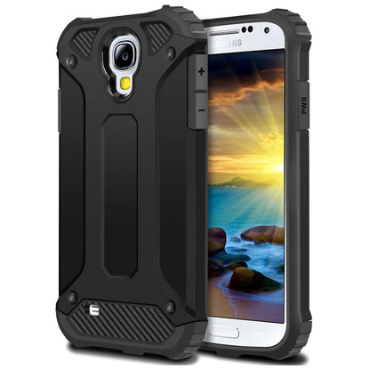 Coque pour Samsung I9500 Galaxy S4, Techsuit, Hybrid Armor, Noire