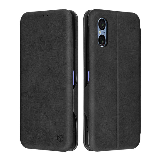 Coque pour Sony Xperia 5 VI, Techsuit, Safe Wallet Plus, Noire