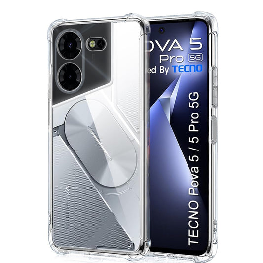 Coque pour Tecno Pova 5 Pro, Techsuit, Antichoc Claire, Transparente