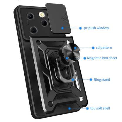 Coque pour Tecno Spark 20 Pro / Infinix Hot 40 / Hot 40 Pro, Techsuit, CamShield, Noire
