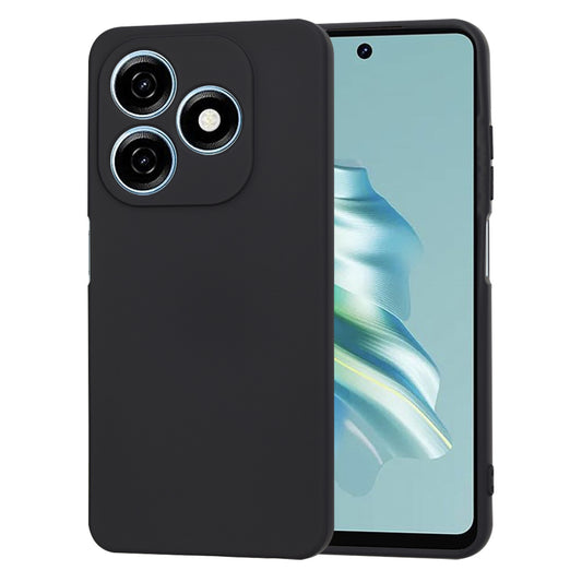 Coque pour Tecno Spark 20, Techsuit, SoftFlex, Noire