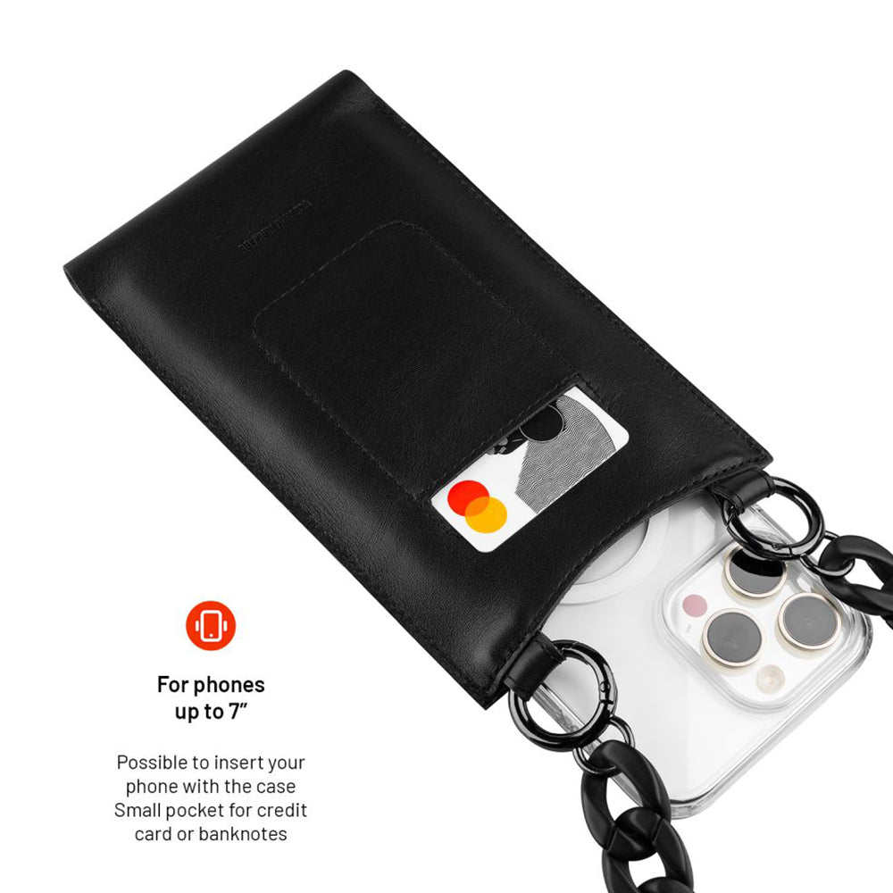 Housse Universelle pour Téléphone max. 7 pouces, Fixe, Venezia, Noire