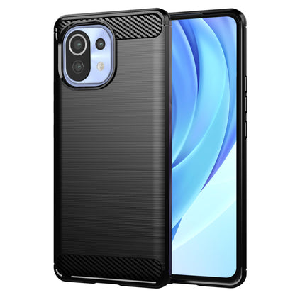 Coque pour Xiaomi 11 Lite 5G NE / Mi 11 Lite 5G / 11 Lite, Techsuit, Carbone, Noire