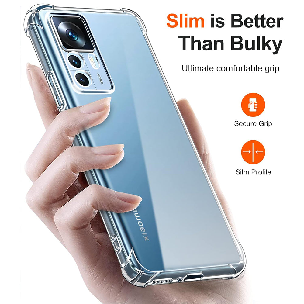 Coque pour Xiaomi 12T / 12T Pro, Techsuit, Anti-choc Claire, Transparente