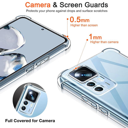 Coque pour Xiaomi 12T / 12T Pro, Techsuit, Anti-choc Claire, Transparente