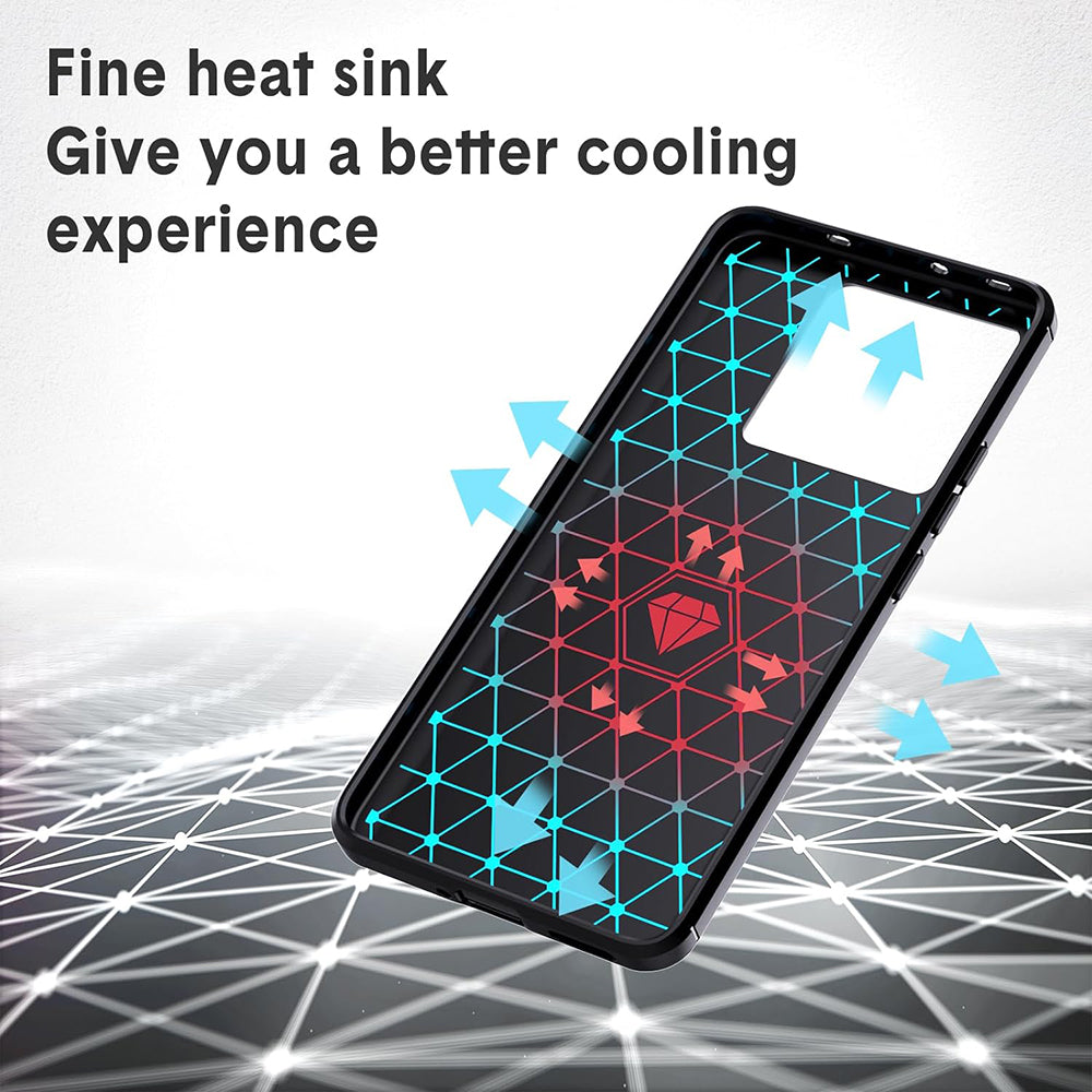 Coque pour Xiaomi 13T Pro / 13T, Techsuit, Carbone, Noire