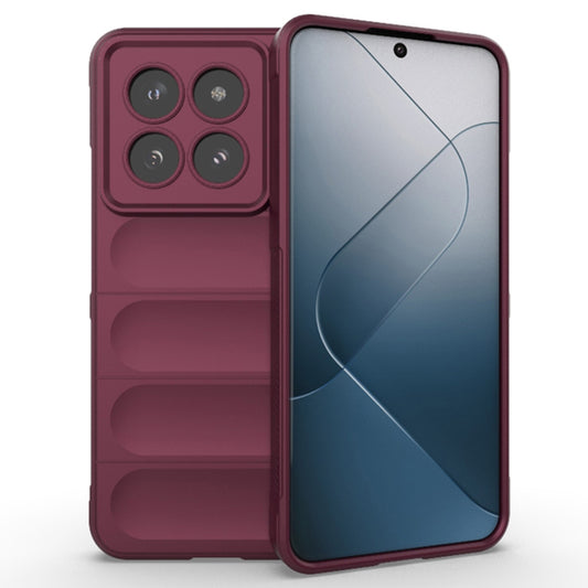 Coque pour Xiaomi 14 Pro, Techsuit, Magic Shield, Bordeaux