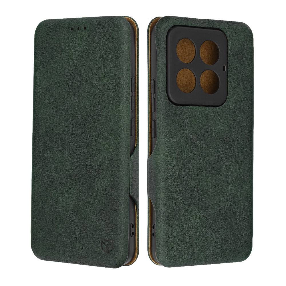 Coque pour Xiaomi 14 Pro, Techsuit, Safe Wallet Plus, Vert