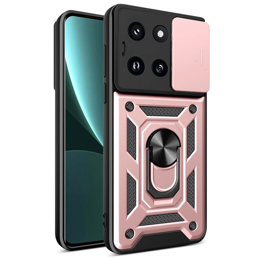 Coque pour Xiaomi 14, Techsuit, CamShield, Rose