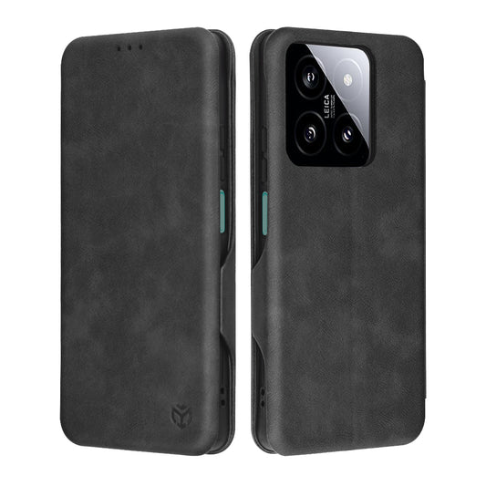Coque pour Xiaomi 14, Techsuit, Safe Wallet Plus, Noire