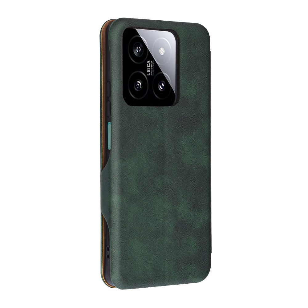Coque pour Xiaomi 14, Techsuit, Safe Wallet Plus, Vert