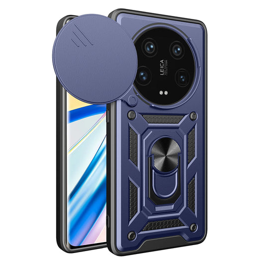 Coque pour Xiaomi 14 Ultra, Techsuit, CamShield, Bleue