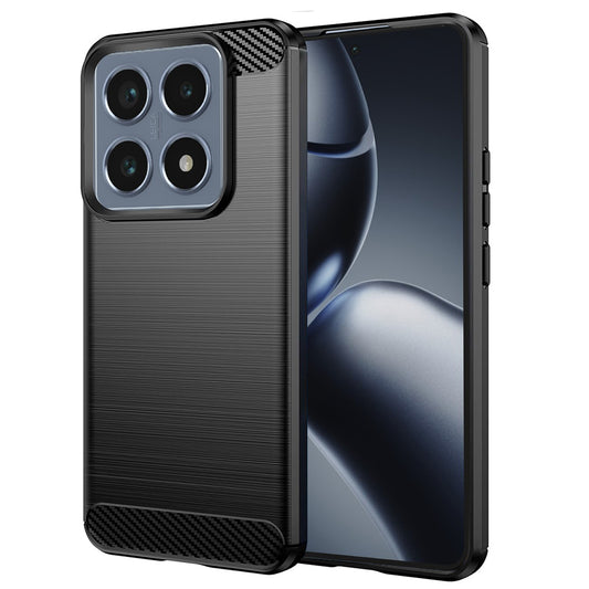 Coque pour Xiaomi 14T Pro, Techsuit, Carbone, Noire