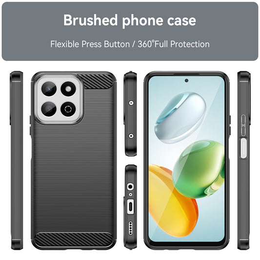 Coque pour Xiaomi 14T Pro, Techsuit, Carbone, Noire