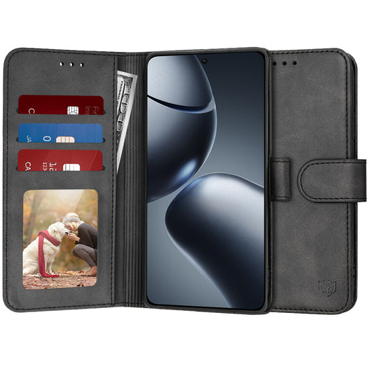 Coque pour Xiaomi 14T Pro, Techsuit, Diary Book, Noire