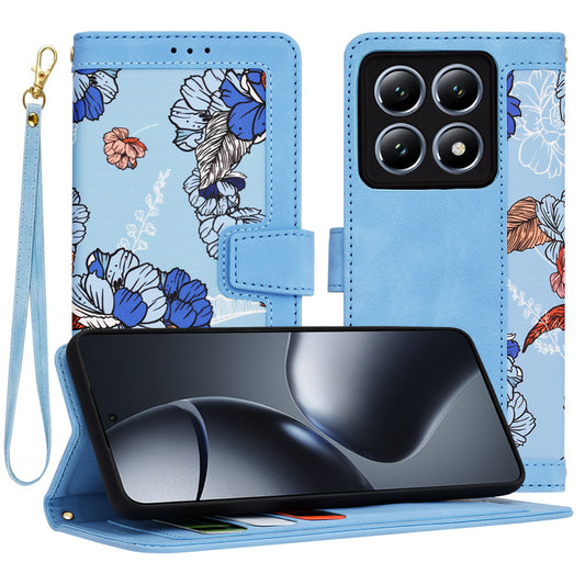 Coque pour Xiaomi 14T Pro, Techsuit, FlipCraft, Bleu