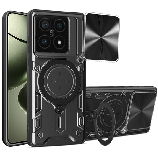 Coque pour Xiaomi 14T, Techsuit, CamGuard Pro, Noire