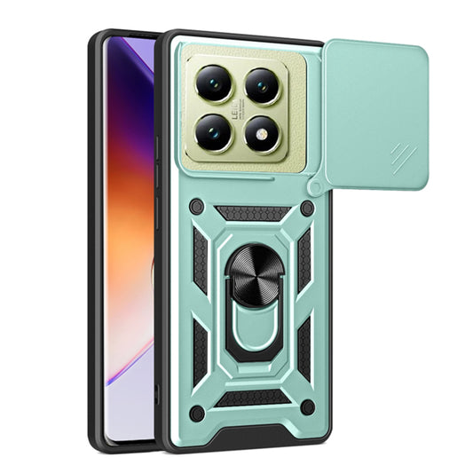 Coque pour Xiaomi 14T, Techsuit, CamShield, Vert